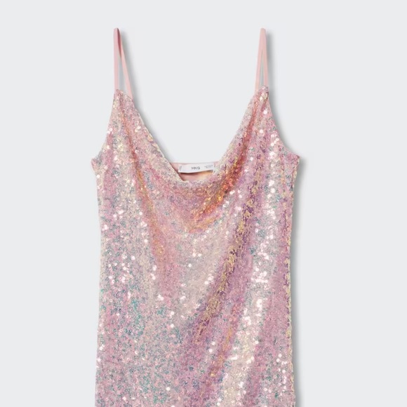 New Mango short sequin dress size 6 - Picture 5 of 8